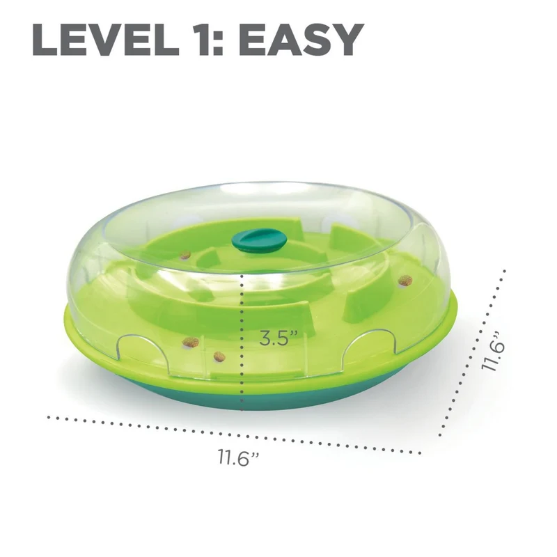 Nina Ottosson Wobble Bowl – Anti-Schling-Napf & Intelligenzspielzeug für Hunde – Fördert langsames Fressen & mentale Auslastung – Level 1