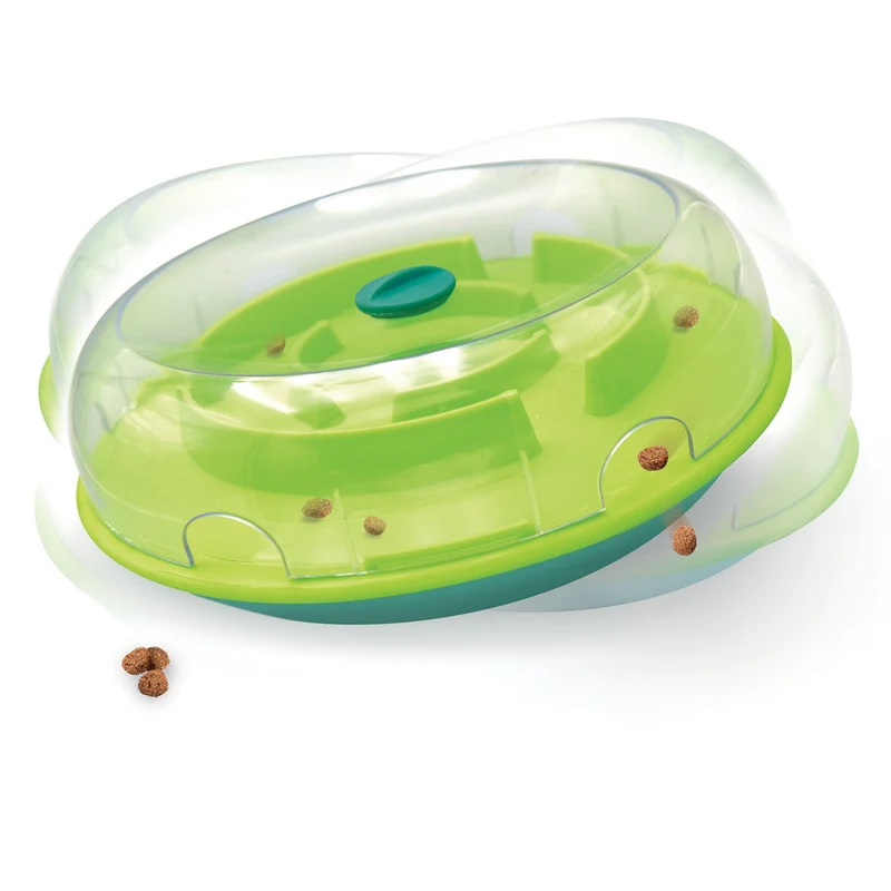 Nina Ottosson Wobble Bowl – Anti-Schling-Napf & Intelligenzspielzeug für Hunde – Fördert langsames Fressen & mentale Auslastung – Level 1