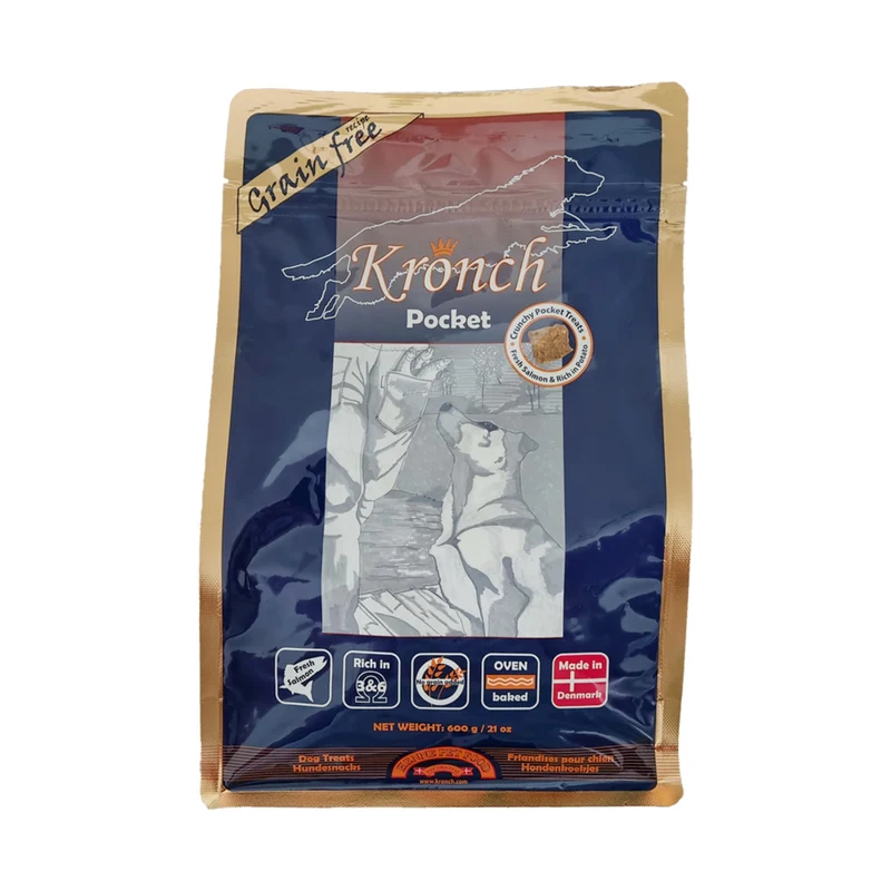 Henne Pet Food Lakse Kronch Pocket – Getreidefreie Lachsleckerlis für Training & Belohnung