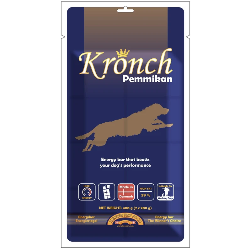 Henne Pet Food Kronch Pemmikan Energieriegel – Premium Energie-Snack für Ausdauer, Leistung & Vitalität bei Sport, Training & Wettkampf
