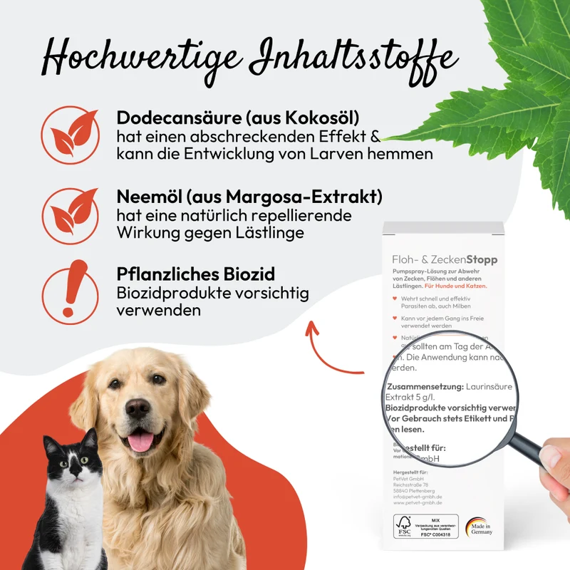 PHA Floh & ZeckenStopp für Hunde u. Katzen 100 ml