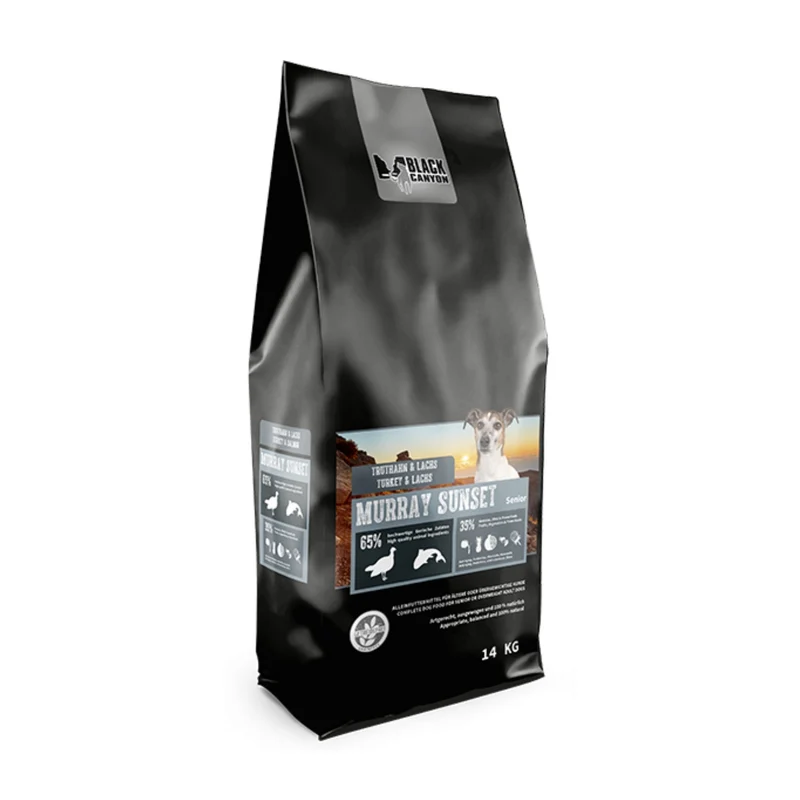 Black Canyon Murray Sunset Senior/Light – Getreidefreies Truthahn & Lachs Trockenfutter für ältere & gewichtssensible Hunde