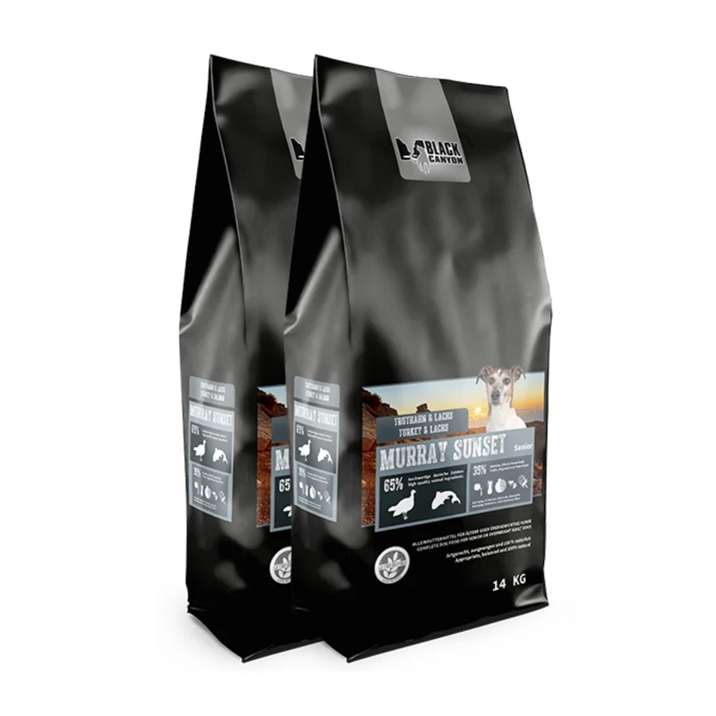Black Canyon Murray Sunset Senior/Light – Getreidefreies Truthahn & Lachs Trockenfutter für ältere & gewichtssensible Hunde
