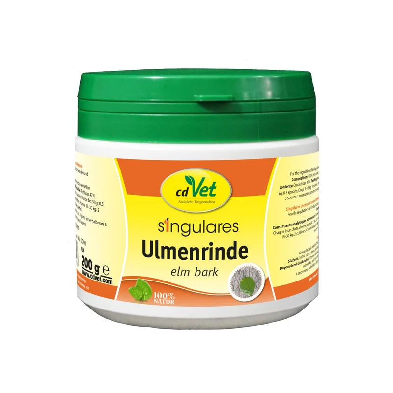 cdVet Singulares Ulmenrinde – Natürliche Unterstützung bei Verdauungsproblemen & Durchfall für Hunde aus 100% europäischer Ulme