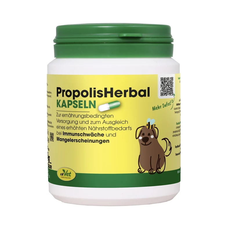 cdVet PropolisHerbal - Natürliche Immunstärkung für Hunde mit Propolis & Kräuterextrakten bei Infektionen & Mangelernährung