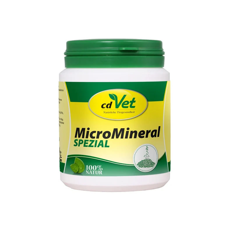cdVet MicroMineral Spezial – Natürliche Vitalstoffversorgung mit Bio-Moringa & Torf für Hunde und Katzen