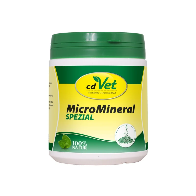 cdVet MicroMineral Spezial – Natürliche Vitalstoffversorgung mit Bio-Moringa & Torf für Hunde und Katzen