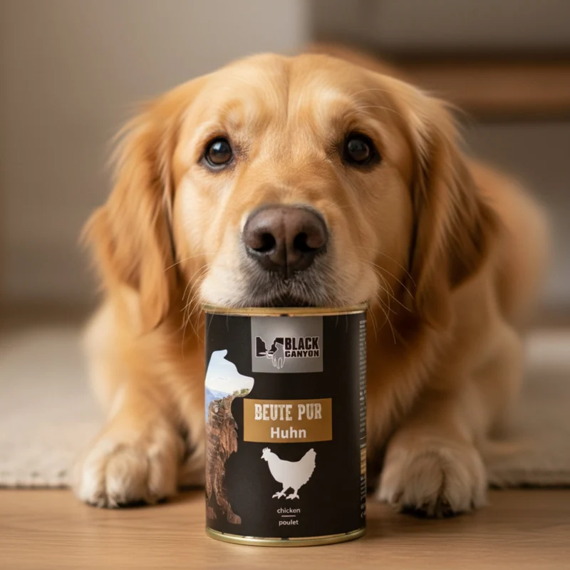 Black Canyon Beute Pur Huhn – Premium Monoprotein Nassfutter für sensible Hunde | 98% Fleischanteil, getreidefrei & ohne künstliche Zusätze