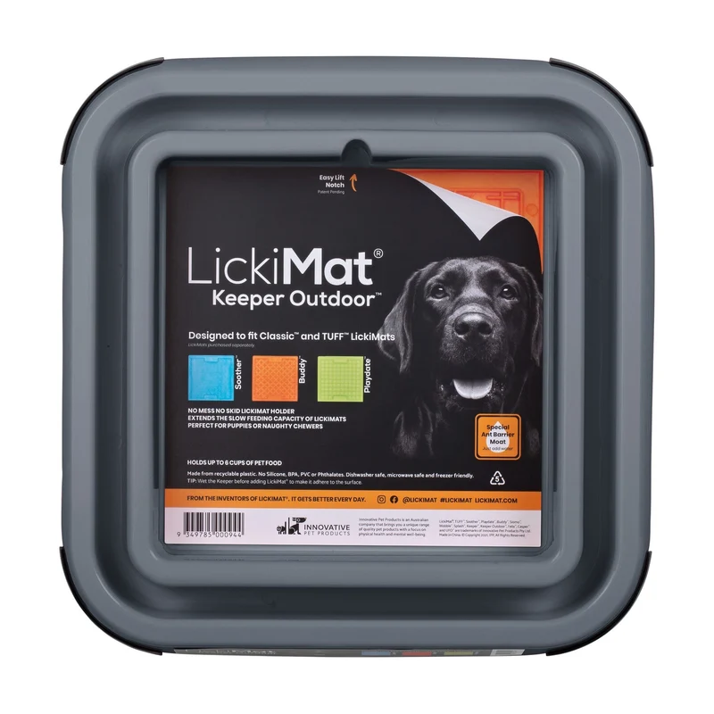 LickiMat Outdoor Keeper – Rutschfester Halter für Schleckmatten im Garten & Terrasse