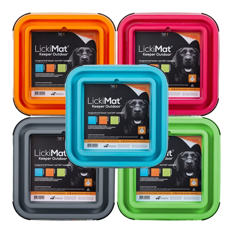 LickiMat Outdoor Keeper – Rutschfester Halter für Schleckmatten im Garten & Terrasse
