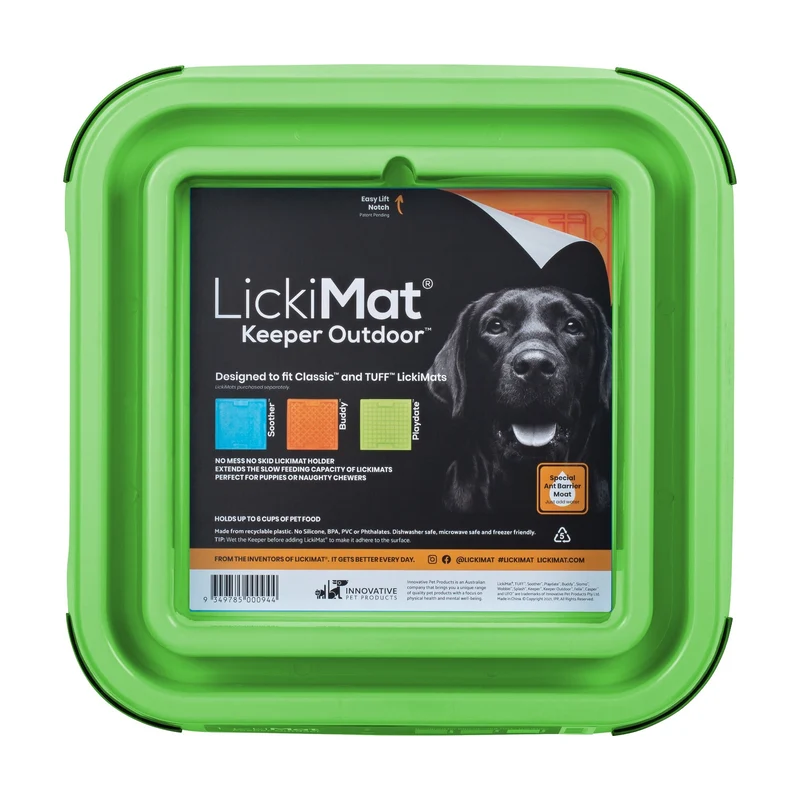 LickiMat Outdoor Keeper – Rutschfester Halter für Schleckmatten im Garten & Terrasse