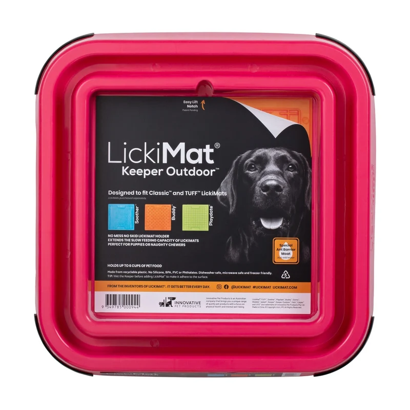 LickiMat Outdoor Keeper – Rutschfester Halter für Schleckmatten im Garten & Terrasse