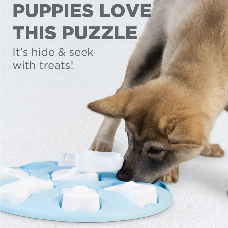 Nina Ottosson Puppy Smart – Intelligenzspielzeug gegen Langeweile & Überdrehtheit bei Welpen – Level 1