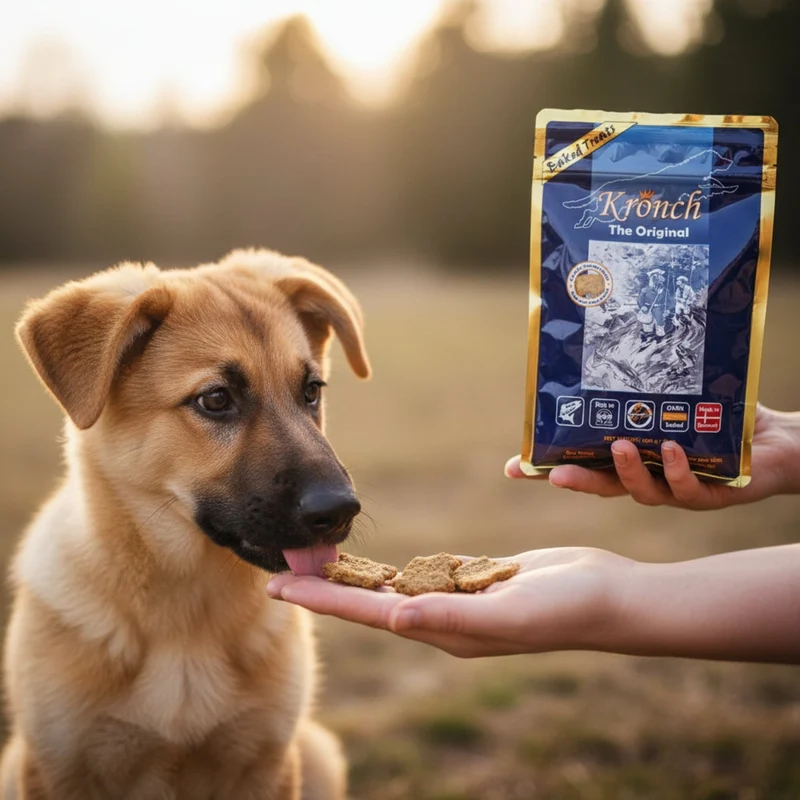 Henne Pet Food Lakse Kronch Original – Premium Lachsleckerlis für Hunde, 100% Natürlich & Getreidefrei, Ideal für Allergiker & Training