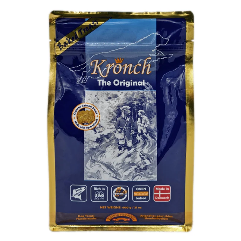 Henne Pet Food Lakse Kronch Original – Premium Lachsleckerlis für Hunde, 100% Natürlich & Getreidefrei, Ideal für Allergiker & Training