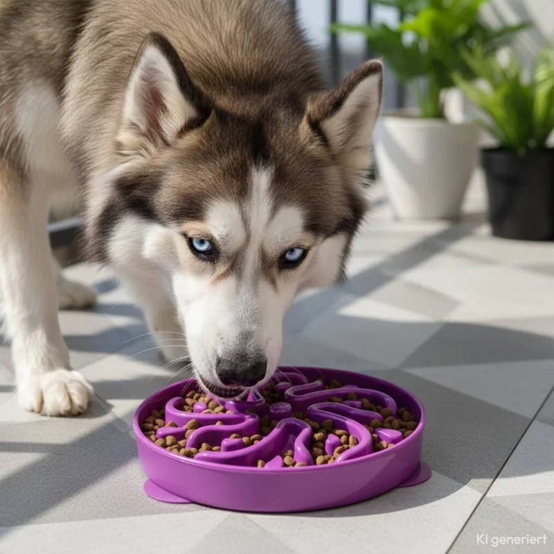 Outward Hound Fun Feeder Slo Bowl – Anti-Schling Napf für gesundes, langsames Fressen & bessere Verdauung