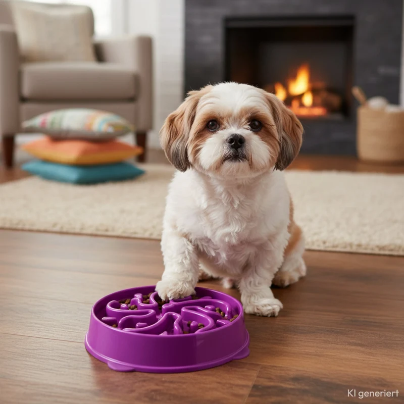 Outward Hound Fun Feeder Slo Bowl – Anti-Schling Napf für gesundes, langsames Fressen & bessere Verdauung