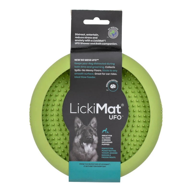 LickiMat Ufo Schleckschale – Premium Anti-Stress Beschäftigung & Beruhigung für ängstliche Hunde