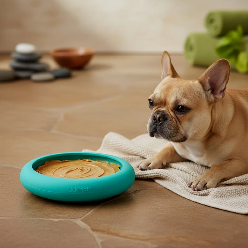 LickiMat Ufo Schleckschale – Premium Anti-Stress Beschäftigung & Beruhigung für ängstliche Hunde