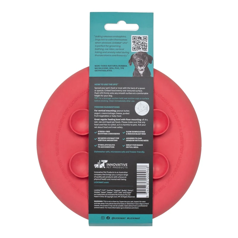 LickiMat Ufo Schleckschale – Premium Anti-Stress Beschäftigung & Beruhigung für ängstliche Hunde
