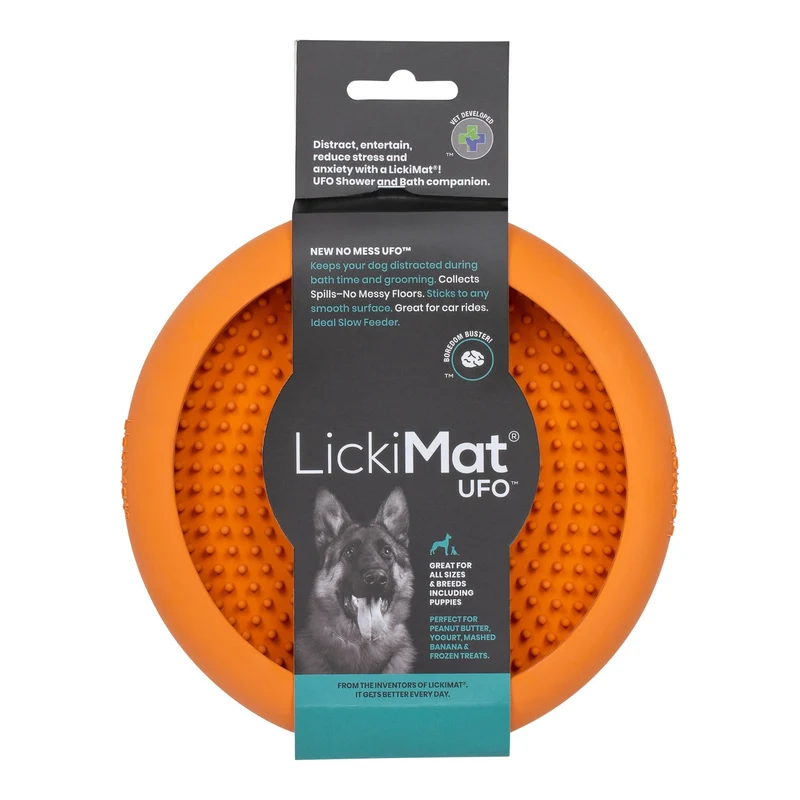 LickiMat Ufo Schleckschale – Premium Anti-Stress Beschäftigung & Beruhigung für ängstliche Hunde