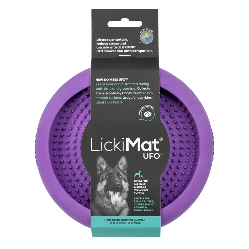 LickiMat Ufo Schleckschale – Premium Anti-Stress Beschäftigung & Beruhigung für ängstliche Hunde