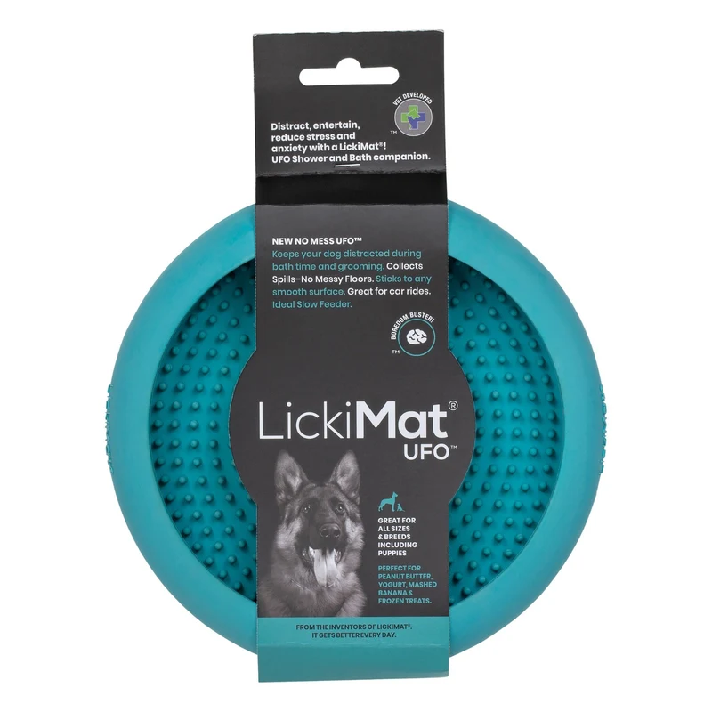 LickiMat Ufo Schleckschale – Premium Anti-Stress Beschäftigung & Beruhigung für ängstliche Hunde
