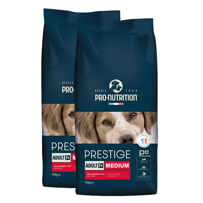 Flatazor Pro-Nutrition Prestige Adult 7+ Medium – Premium Trockenfutter für ältere Hunde mit Gelenkschutz, Herzunterstützung & leicht verdaulichen Zutaten