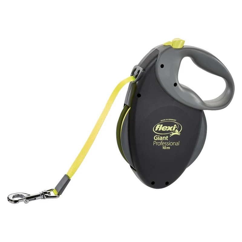 Flexi Giant Professional Gurtleine 10 Meter – Premium Hundeleine für große Hunde mit komfortabler Einhand-Bedienung und robustem Gurtband
