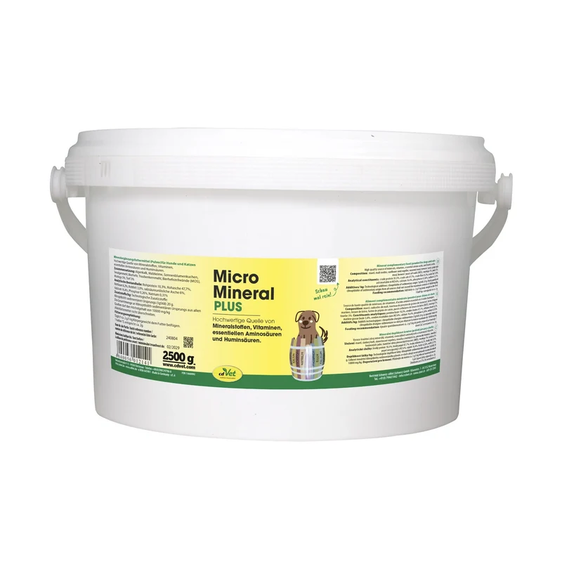 cdVet MicroMineral plus – Premium Mineralstoff-Komplex mit Bio-Moringa für Hunde & Katzen – Unterstützt Vitalität, Muskelaufbau & Zellschutz