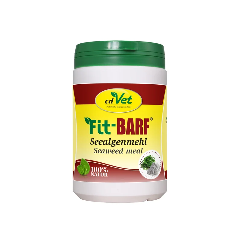 cdVet Fit-BARF Seealgenmehl – Premium Mineralstoff-Komplex für glänzendes Fell, optimale Schilddrüsenfunktion und natürliche Vitalität bei Hunden und Katzen