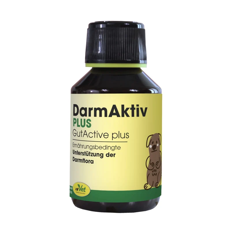 cdVet DarmAktiv plus – Natürliche Darmunterstützung für Hunde mit Kräutern & Kieselgur für gesunde Verdauung und Vitalität