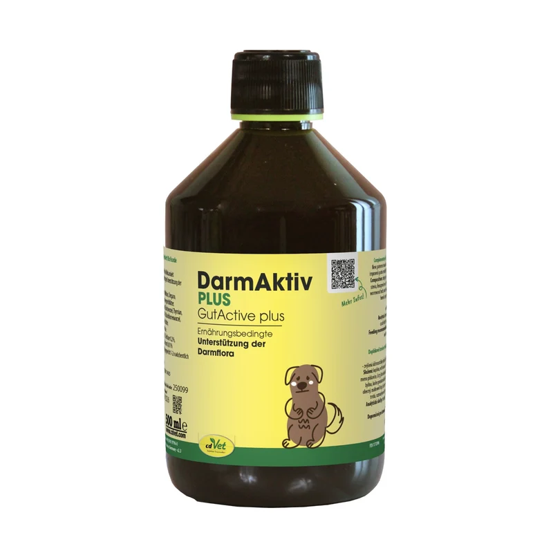 cdVet DarmAktiv plus – Natürliche Darmunterstützung für Hunde mit Kräutern & Kieselgur für gesunde Verdauung und Vitalität