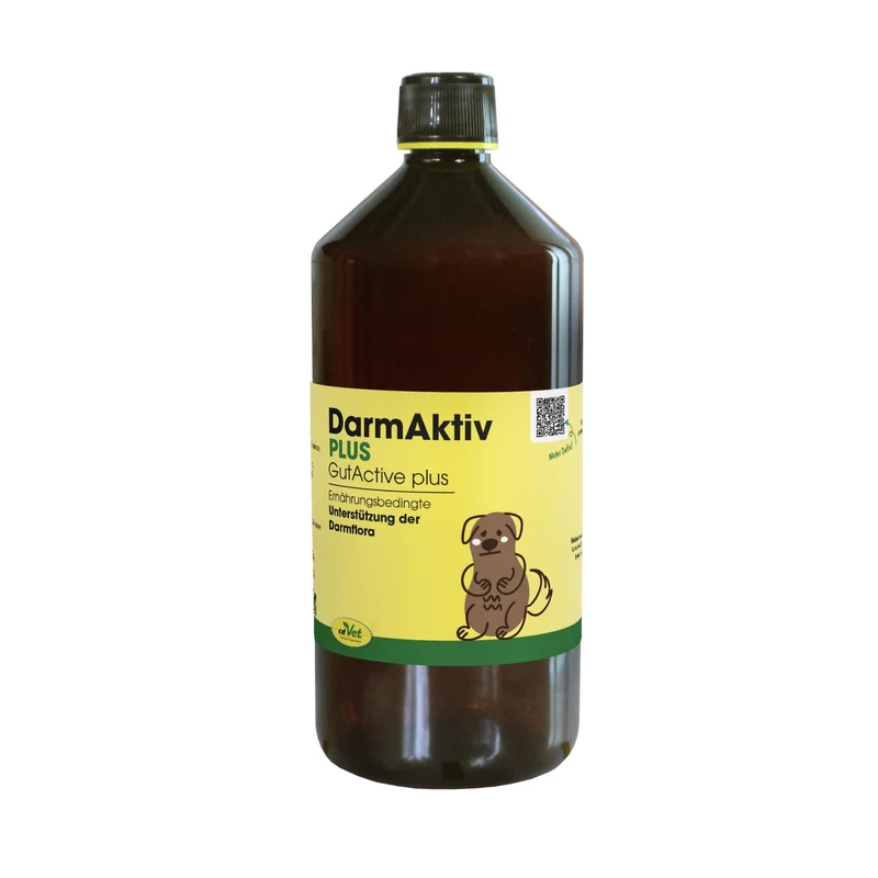 cdVet DarmAktiv plus – Natürliche Darmunterstützung für Hunde mit Kräutern & Kieselgur für gesunde Verdauung und Vitalität