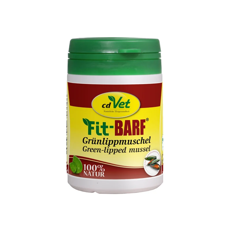 cdVet Fit-BARF Grünlippmuschel – Natürliche Gelenkunterstützung für Hunde mit Omega-3, Glucosamin & Chondroitin