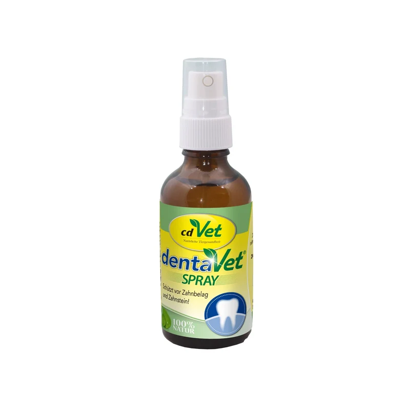 cdVet dentaVet Spray - Natürliche Zahnpflege für Hunde & Katzen gegen Plaque, Zahnstein & Mundgeruch