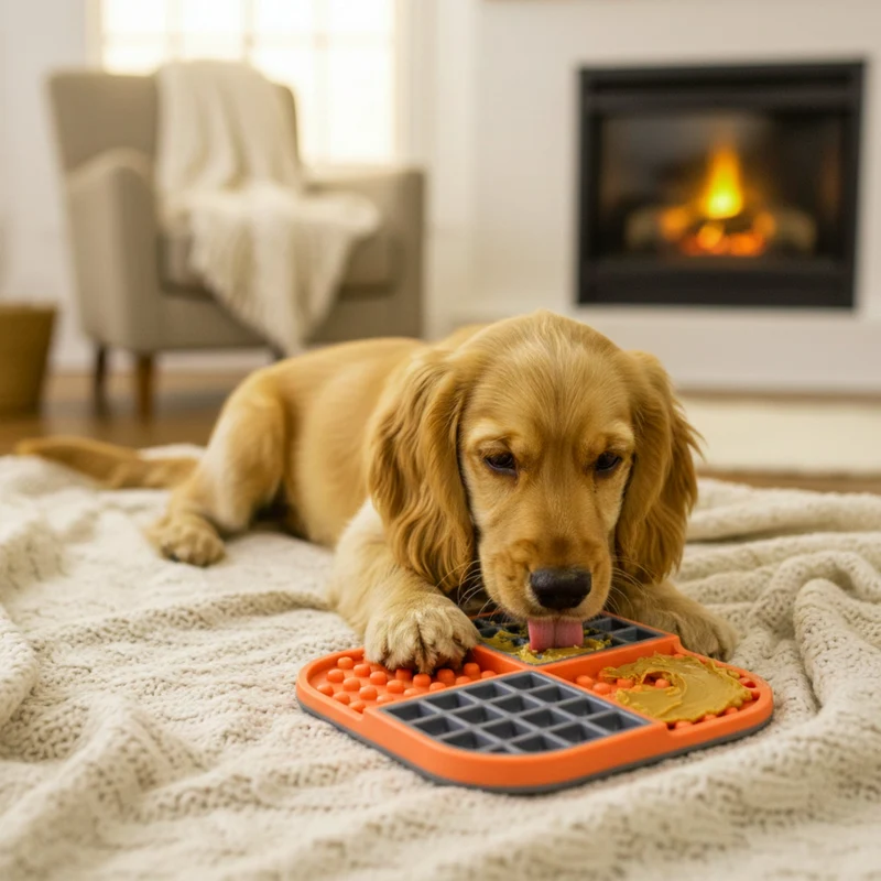 LickiMat Slomo Schleckmatte - Anti-Stress & Beschäftigung für Hunde