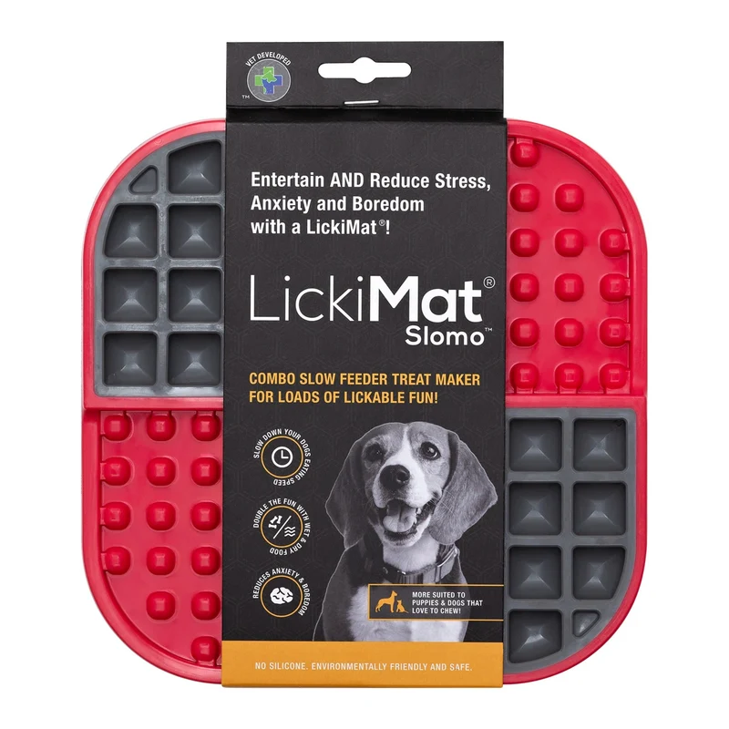 LickiMat Slomo Schleckmatte - Anti-Stress & Beschäftigung für Hunde