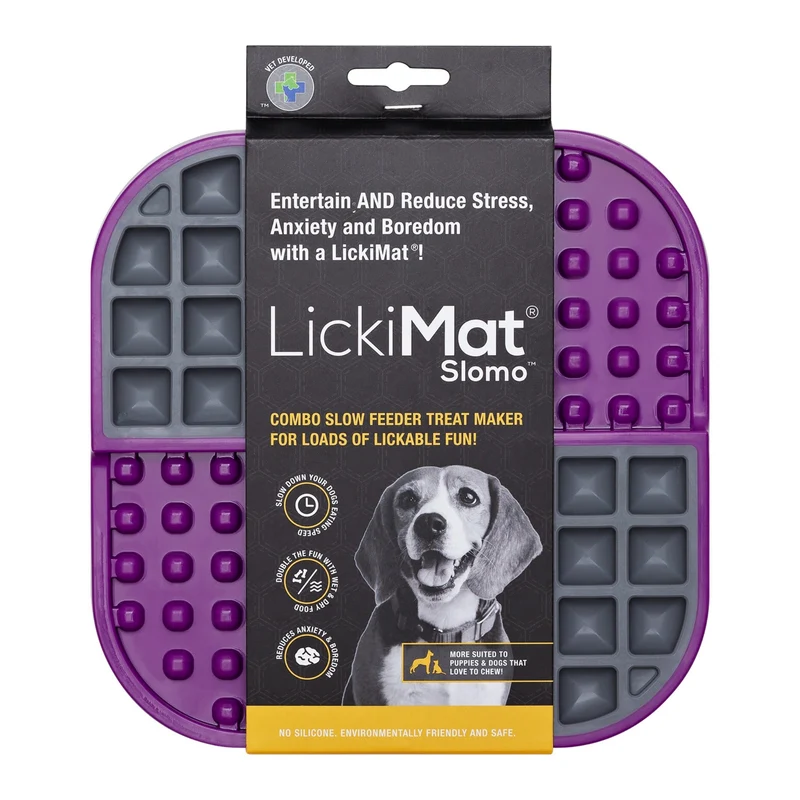 LickiMat Slomo Schleckmatte - Anti-Stress & Beschäftigung für Hunde