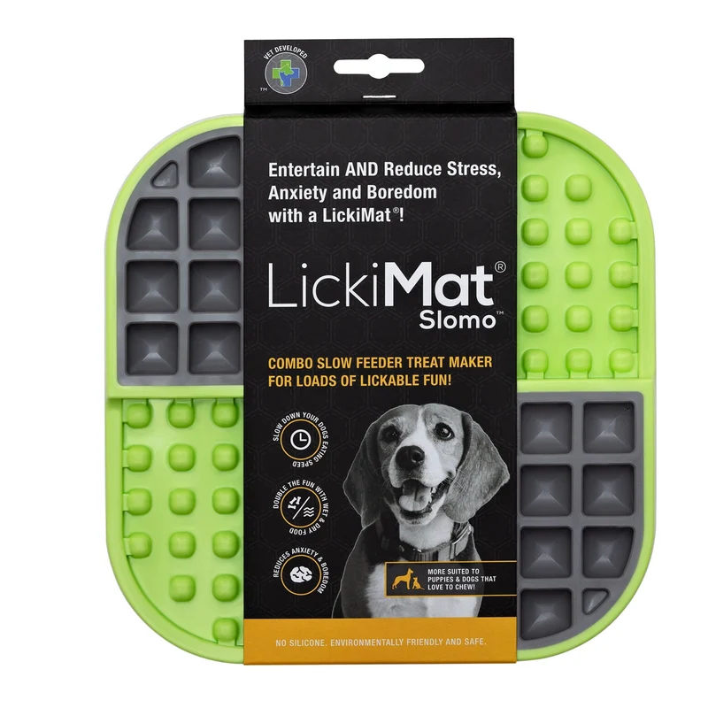 LickiMat Slomo Schleckmatte - Anti-Stress & Beschäftigung für Hunde