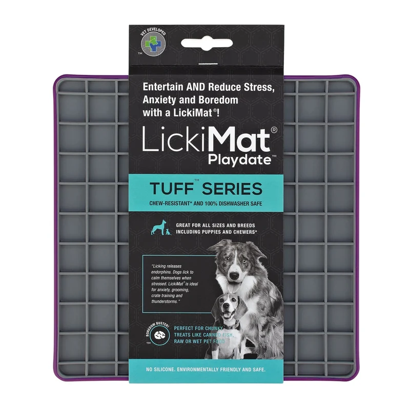 LickiMat Playdate Tuff – Robuste Schleckmatte für Hunde gegen Langeweile & Stress