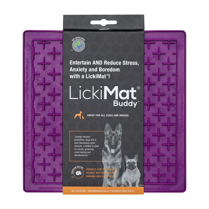 LickiMat Classic Buddy Schleckmatte für Hunde - Anti-Stress & Beschäftigung