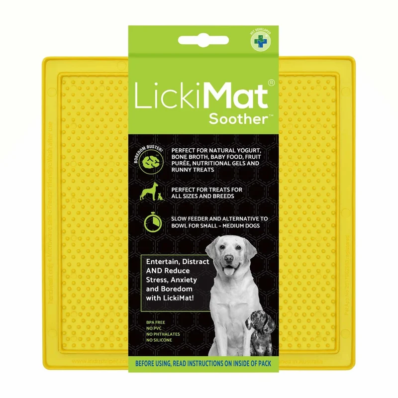 LickiMat Classic Soother – Beruhigende Schleckmatte für entspannte Hunde bei Stress & Langeweile