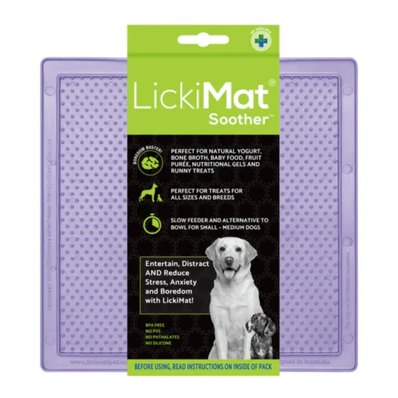 LickiMat Classic Soother – Beruhigende Schleckmatte für entspannte Hunde bei Stress & Langeweile