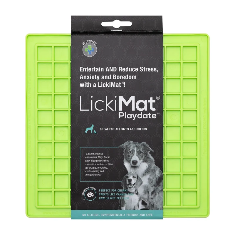 LickiMat Classic Playdate Schleckmatte – Anti-Stress & Beruhigung für ängstliche Hunde