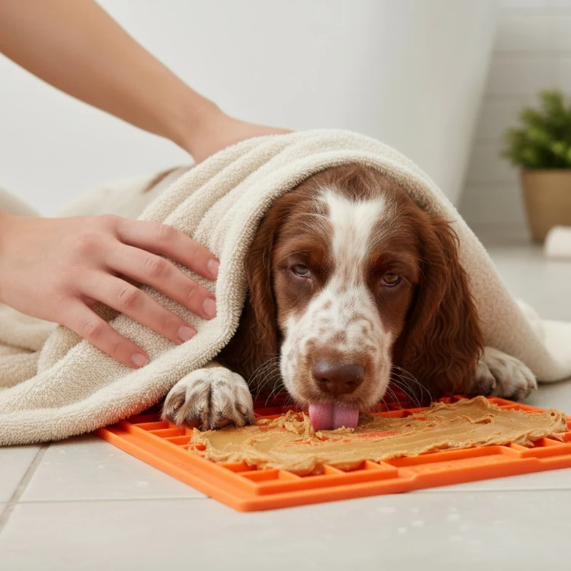 LickiMat Classic Playdate Schleckmatte – Anti-Stress & Beruhigung für ängstliche Hunde