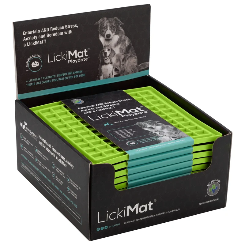 LickiMat Classic Playdate Schleckmatte – Anti-Stress & Beruhigung für ängstliche Hunde