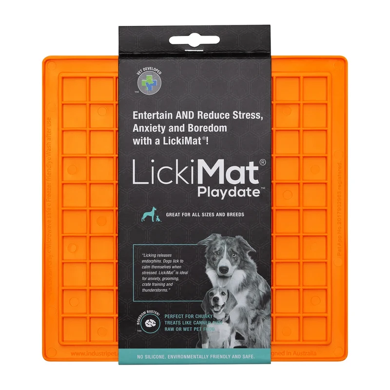 LickiMat Classic Playdate Schleckmatte – Anti-Stress & Beruhigung für ängstliche Hunde