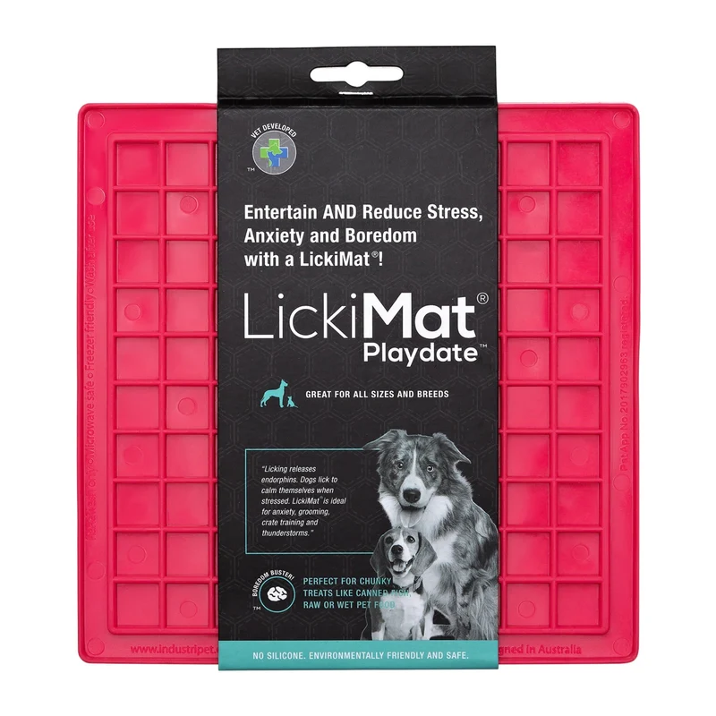 LickiMat Classic Playdate Schleckmatte – Anti-Stress & Beruhigung für ängstliche Hunde