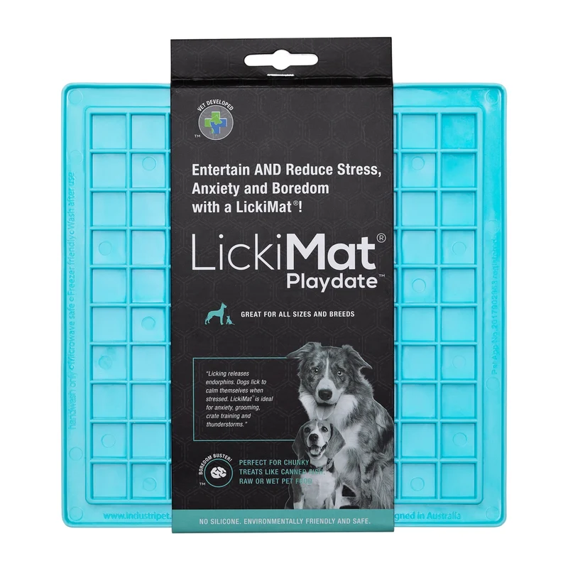 LickiMat Classic Playdate Schleckmatte – Anti-Stress & Beruhigung für ängstliche Hunde